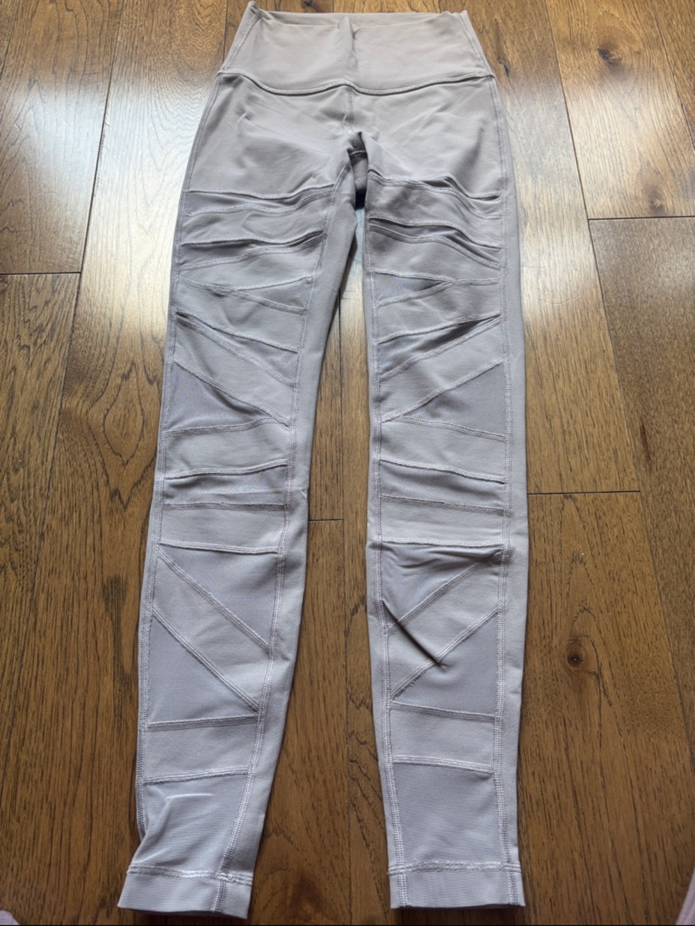 lululemon athletica Light Gray High-Waist Textured Leggings